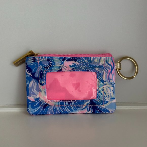 LILLY PULITZER ID Case In Shade Seekers Blue White Pink Floral - Picture 3 of 4